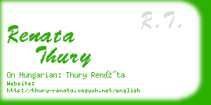 renata thury business card